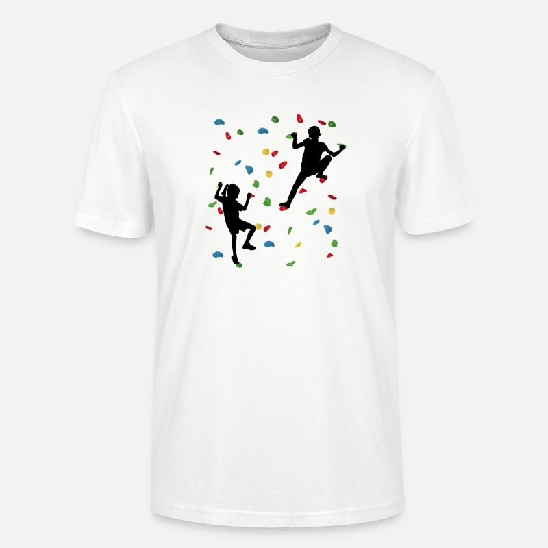 Climbing Wall Kids – Junge Kletterer - Stanley/Stella Unisex Bio-T-Shirt CRAFTER - Weiß