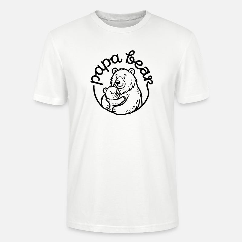 Daddy Bear - Stanley/Stella CRAFTER Unisex Organic T-Shirt - white