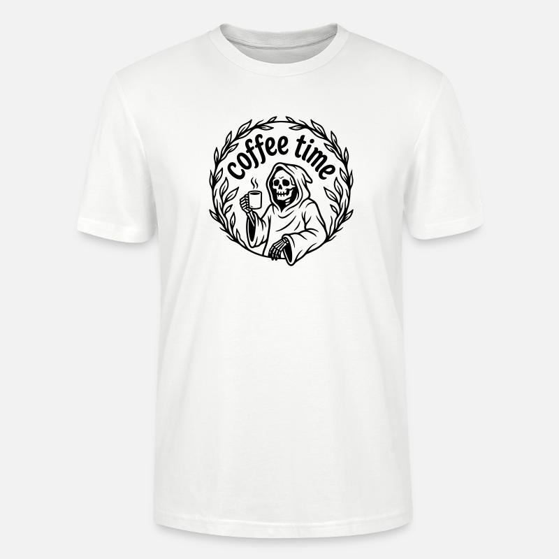 C’est l’heure du café - T-shirt bio CRAFTER Stanley Stella Unisexe - blanc