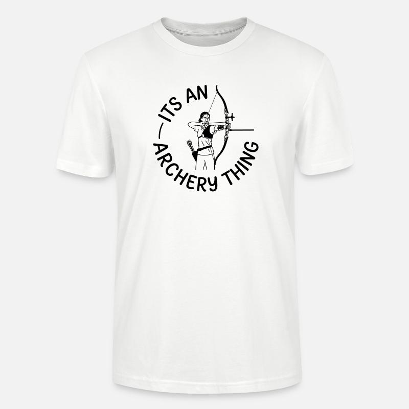 Archery - Stanley/Stella CRAFTER Unisex Organic T-Shirt - white