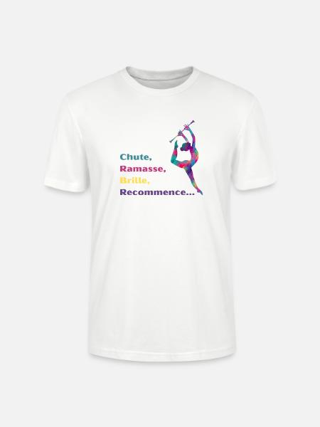 Chute-_Ramasse-_Recommence-- - T-shirt bio CRAFTER Stanley Stella Unisexe - blanc