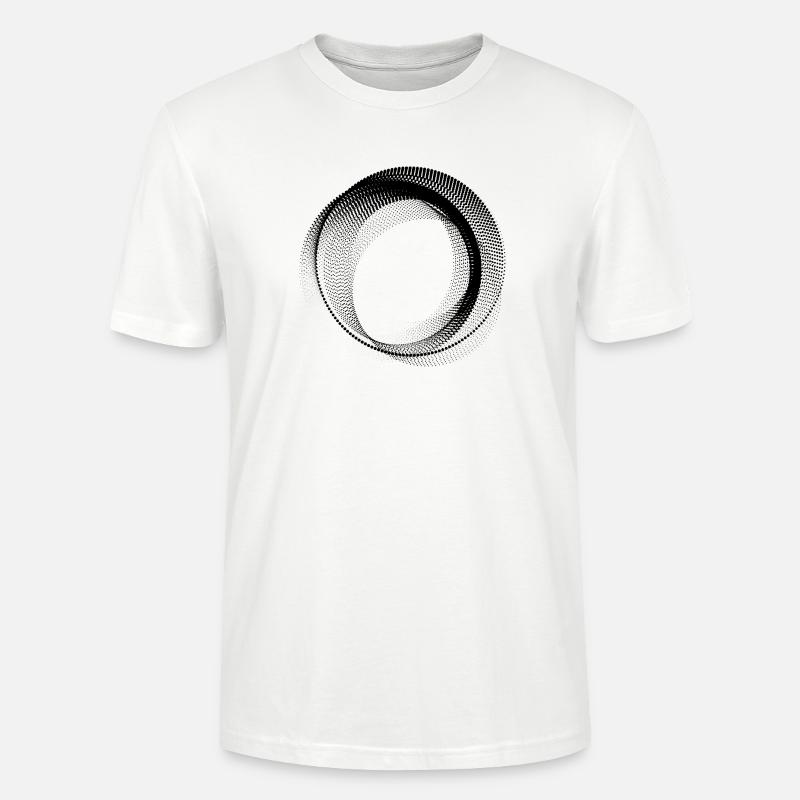 Forme circulaire abstraite - T-shirt bio CRAFTER Stanley Stella Unisexe - blanc