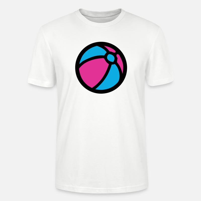 Icône d’été de plage de water-polo - T-shirt bio CRAFTER Stanley Stella Unisexe - blanc