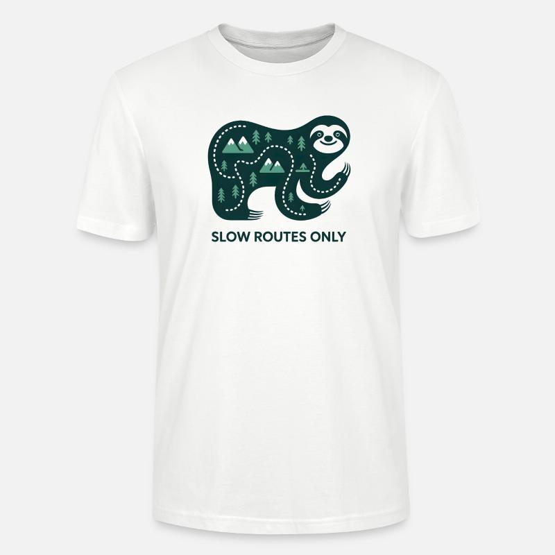 Langsame Routen Nur Elefant - Stanley/Stella Unisex Bio-T-Shirt CRAFTER - Weiß