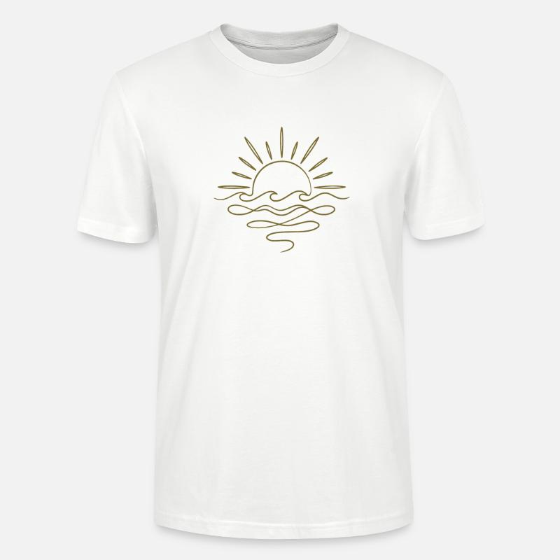 Boho Sonne und Meer - Stanley/Stella Unisex Bio-T-Shirt CRAFTER - Weiß