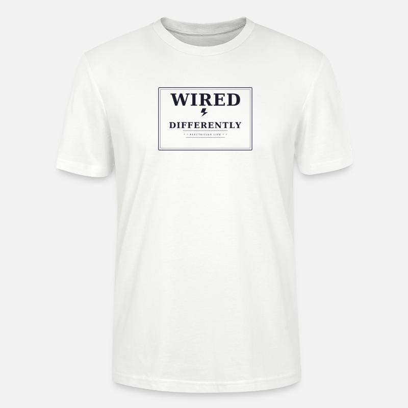 Câblé différemment - T-shirt bio CRAFTER Stanley Stella Unisexe - blanc