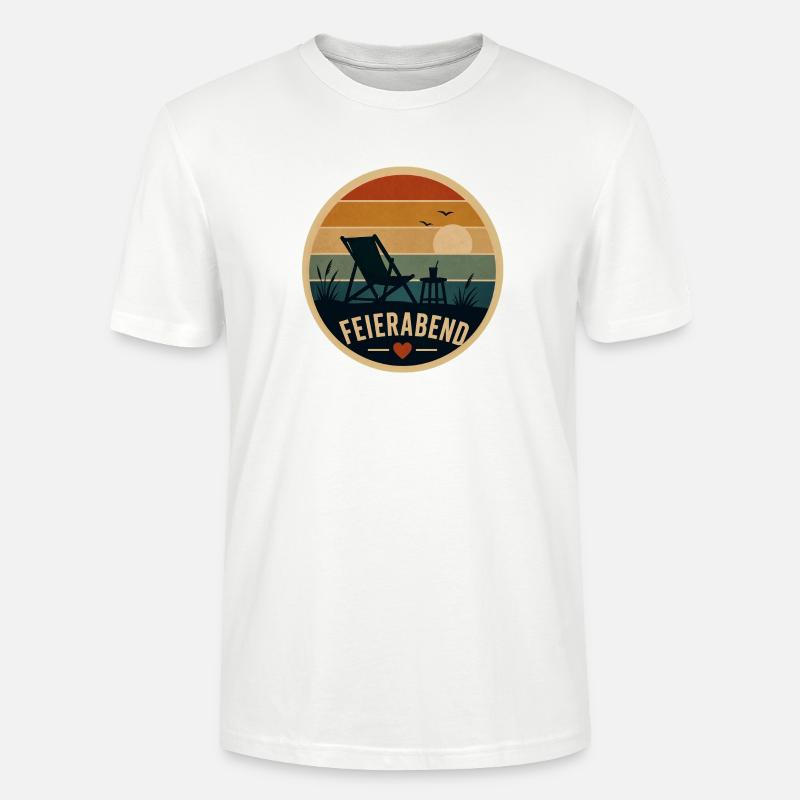 Feierabend Retro - Stanley/Stella Unisex Bio-T-Shirt CRAFTER - Weiß