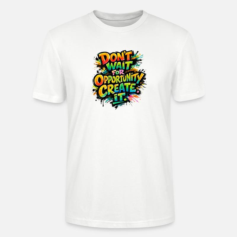 Don-t_wait_ - Stanley/Stella Unisex Bio-T-Shirt CRAFTER - Weiß