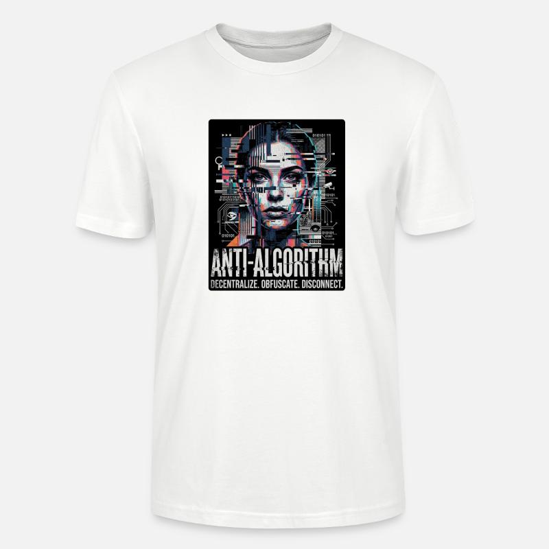 Anti Algorithme - T-shirt bio CRAFTER Stanley Stella Unisexe - blanc