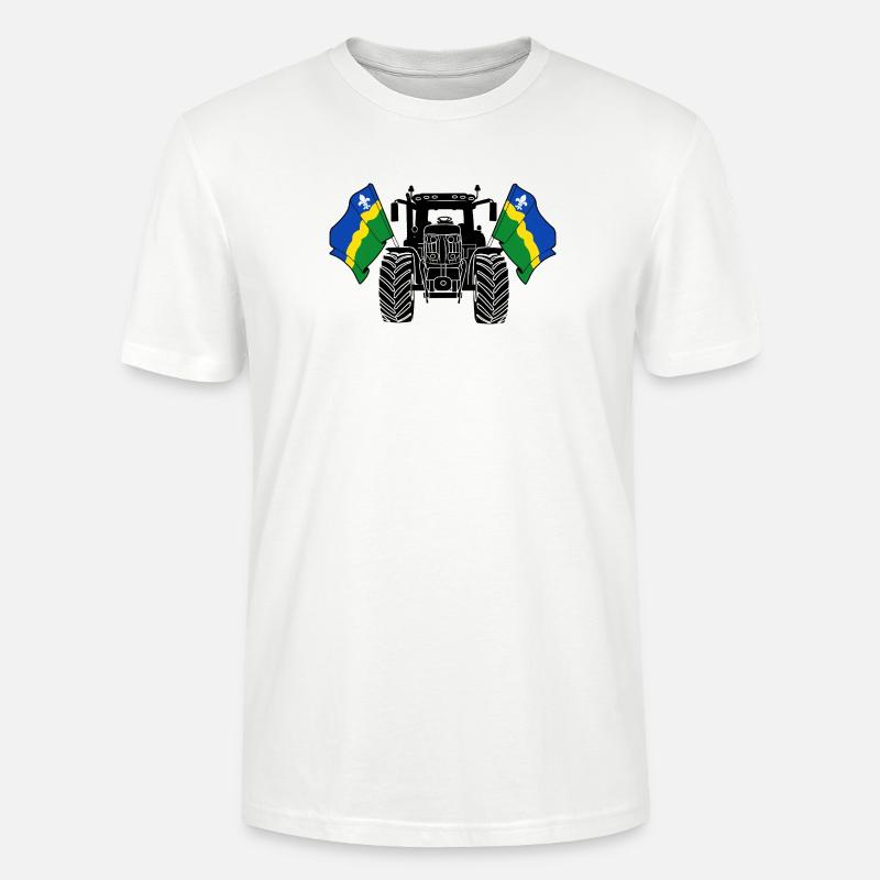 Flevoland_Tractor_Pride - Stanley/Stella Unisex Bio-T-Shirt CRAFTER - Weiß