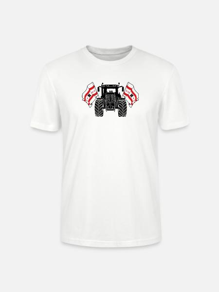 Drenthe_Tractor_Pride - Stanley/Stella CRAFTER Unisex Organic T-Shirt - white