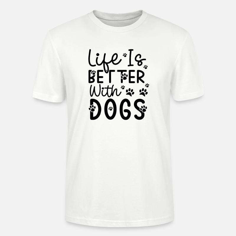 Monochromes Minimal-Abstract Muster - Stanley/Stella Unisex Bio-T-Shirt CRAFTER - Weiß