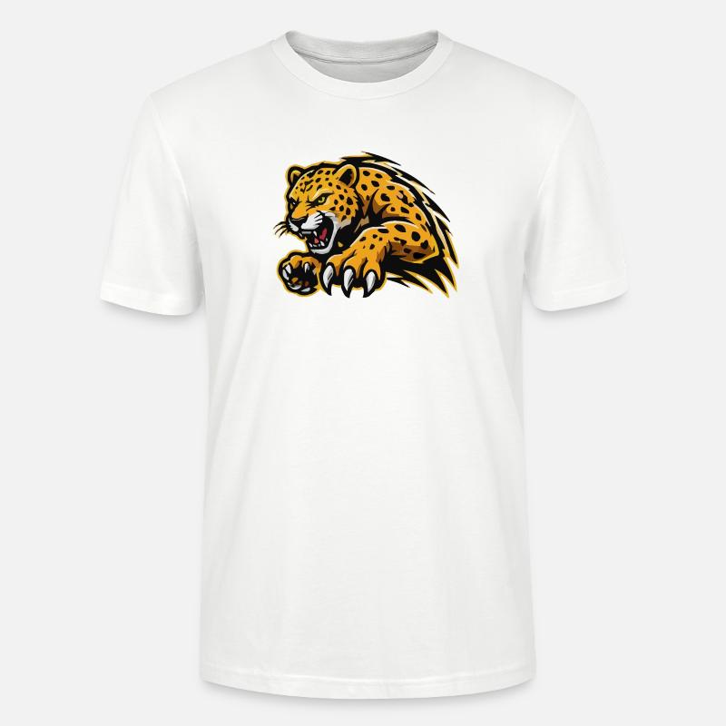 Assaut féroce du léopard - T-shirt bio CRAFTER Stanley Stella Unisexe - blanc