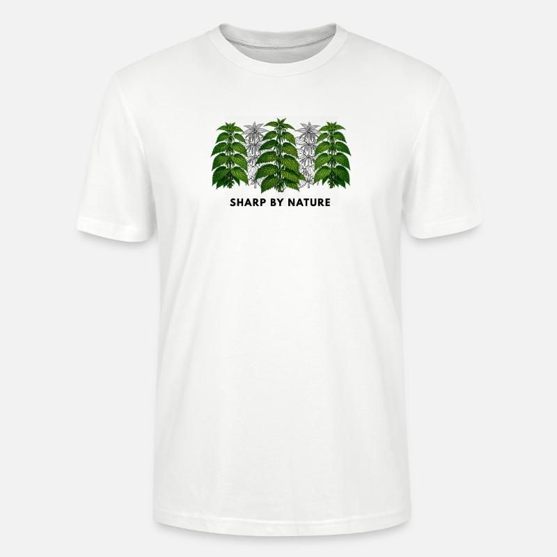Stinging nettle is sharp by nature - Stanley/Stella CRAFTER Unisex Organic T-Shirt - white