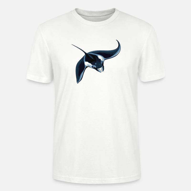 Rochen Mantarochen - Stanley/Stella Unisex Bio-T-Shirt CRAFTER - Weiß