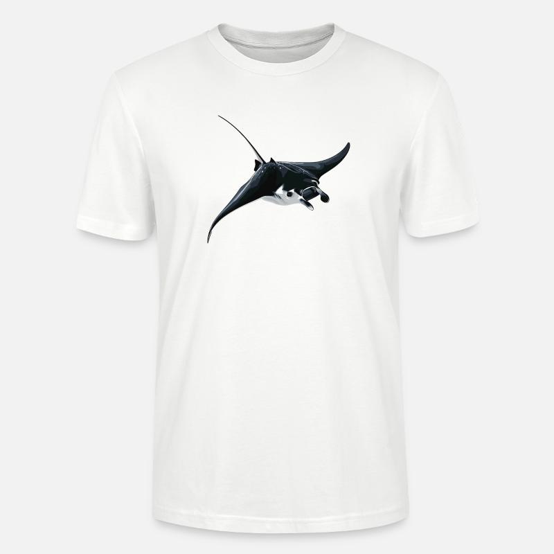 Rochen Mantarochen - Stanley/Stella Unisex Bio-T-Shirt CRAFTER - Weiß