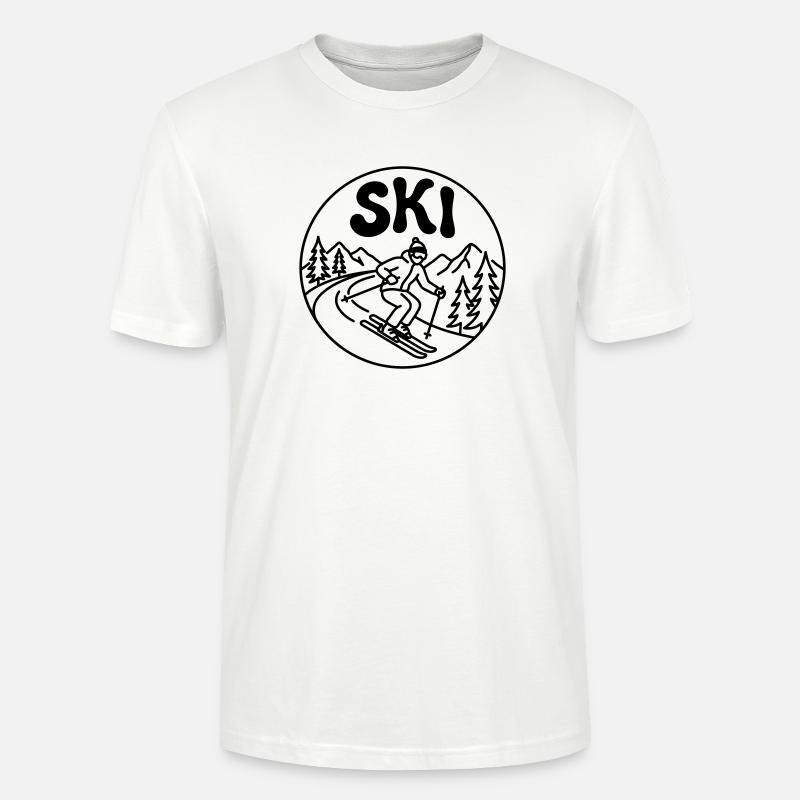 Ski - Stanley/Stella Unisex Bio-T-Shirt CRAFTER - Weiß