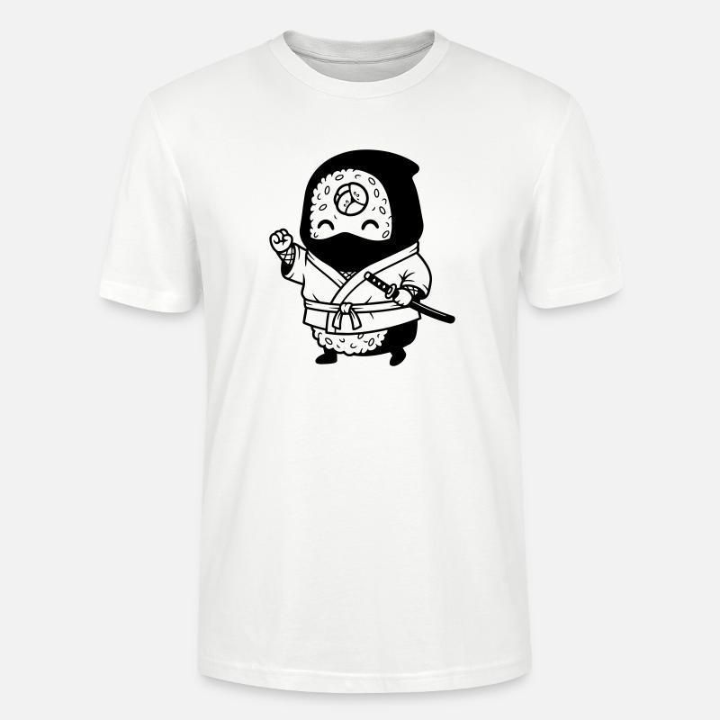 Sushi Samurai Kawaii - Stanley/Stella Unisex Bio-T-Shirt CRAFTER - Weiß