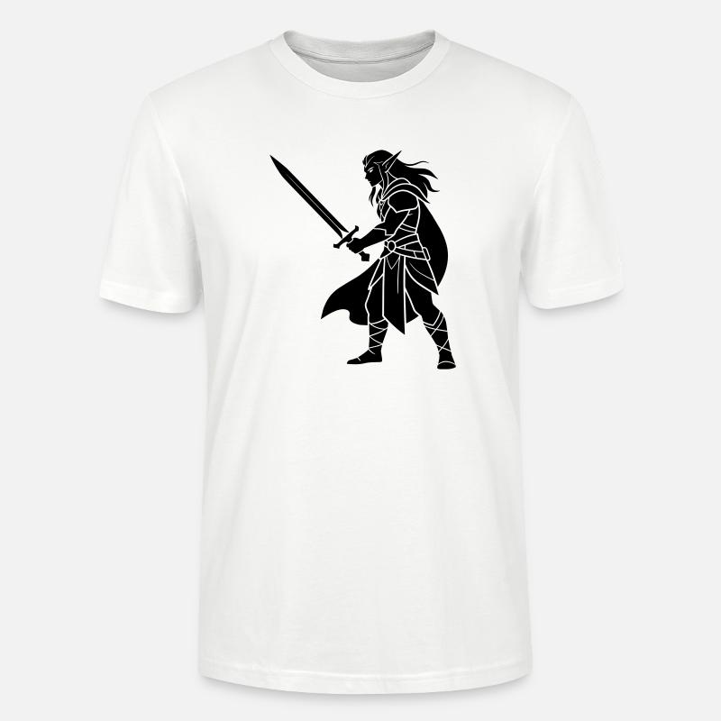 Dunkler Elf - Stanley/Stella Unisex Bio-T-Shirt CRAFTER - Weiß