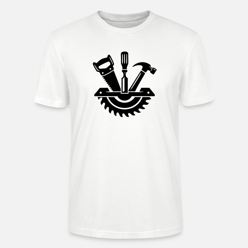 Carpenter Tool – Carpenter Logo - Stanley/Stella CRAFTER Unisex Organic T-Shirt - white