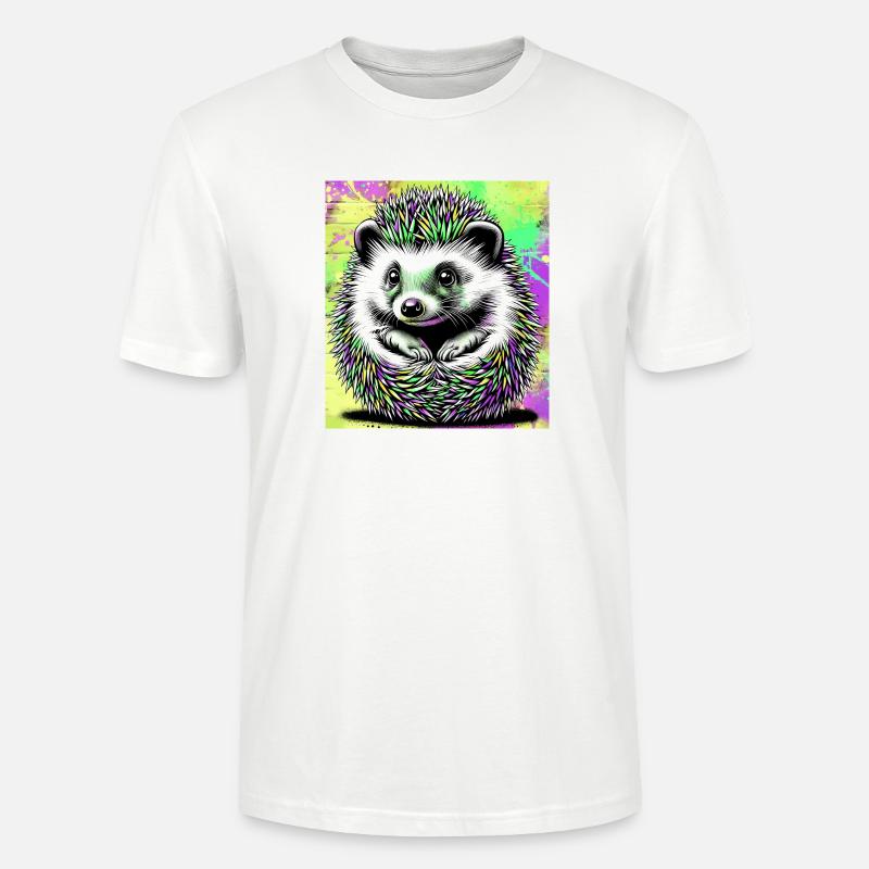 hérisson - T-shirt bio CRAFTER Stanley Stella Unisexe - blanc