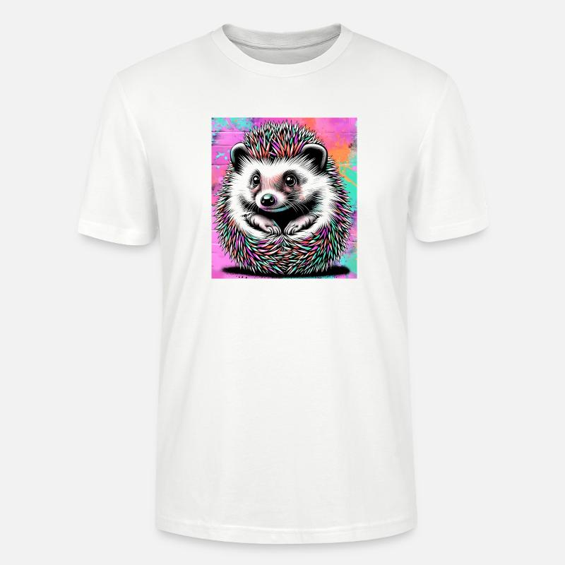 Igel - Stanley/Stella Unisex Bio-T-Shirt CRAFTER - Weiß