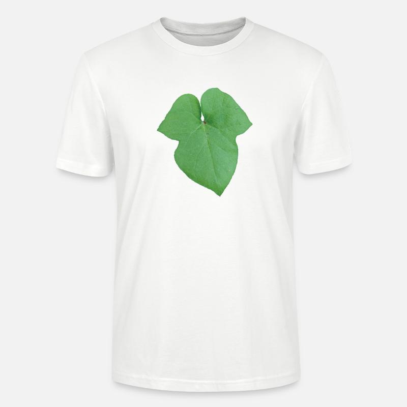 Green_Leaf_-_Tiny_Red_Spider - Stanley/Stella Unisex Bio-T-Shirt CRAFTER - Weiß