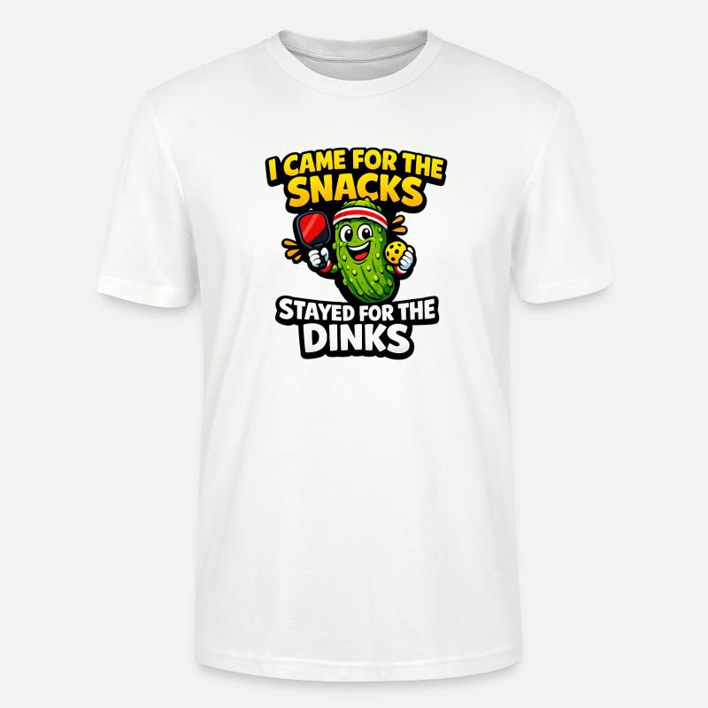 Gurkenheld: Snacks statt Dinks - Stanley/Stella Unisex Bio-T-Shirt CRAFTER - Weiß