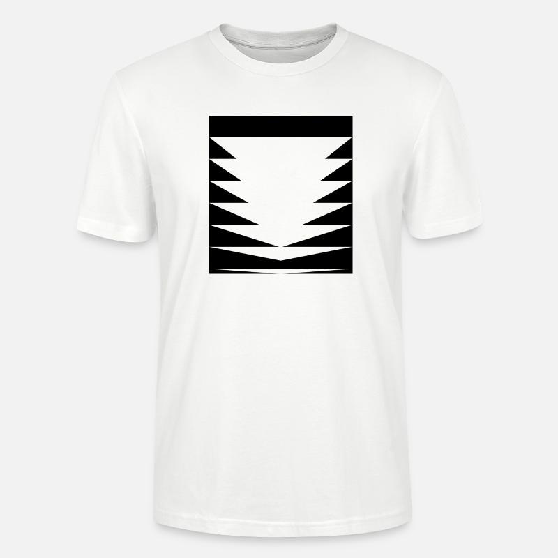 Triangles Pattern design - Stanley/Stella CRAFTER Unisex Organic T-Shirt - white