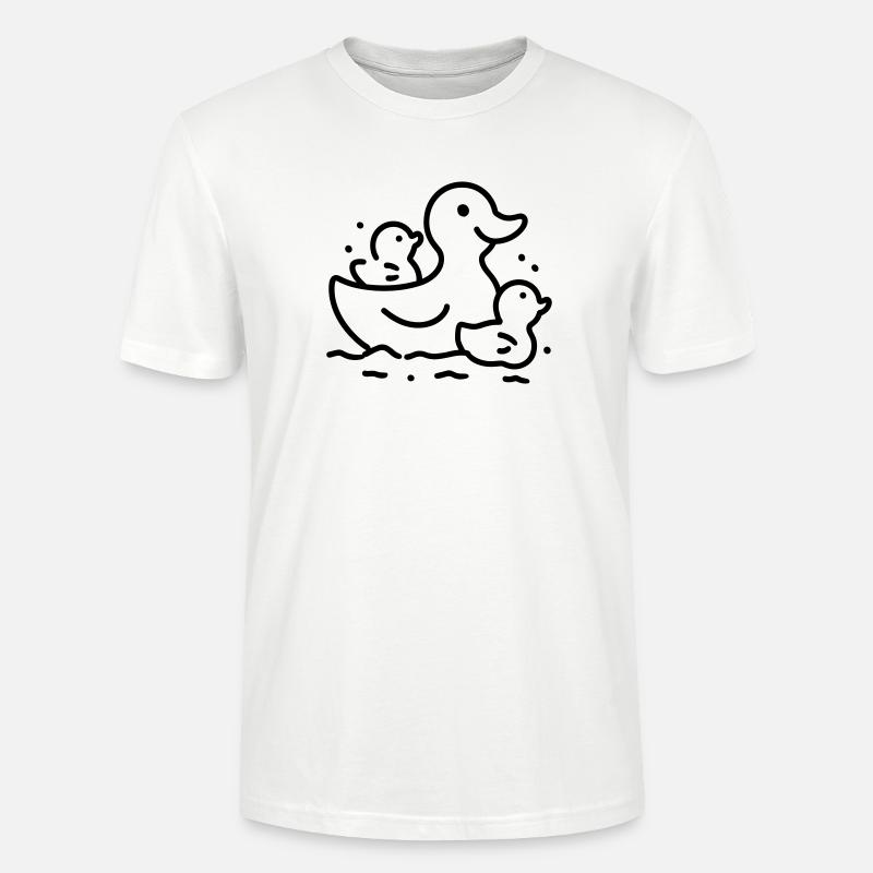 Entenfamilie - Stanley/Stella Unisex Bio-T-Shirt CRAFTER - Weiß