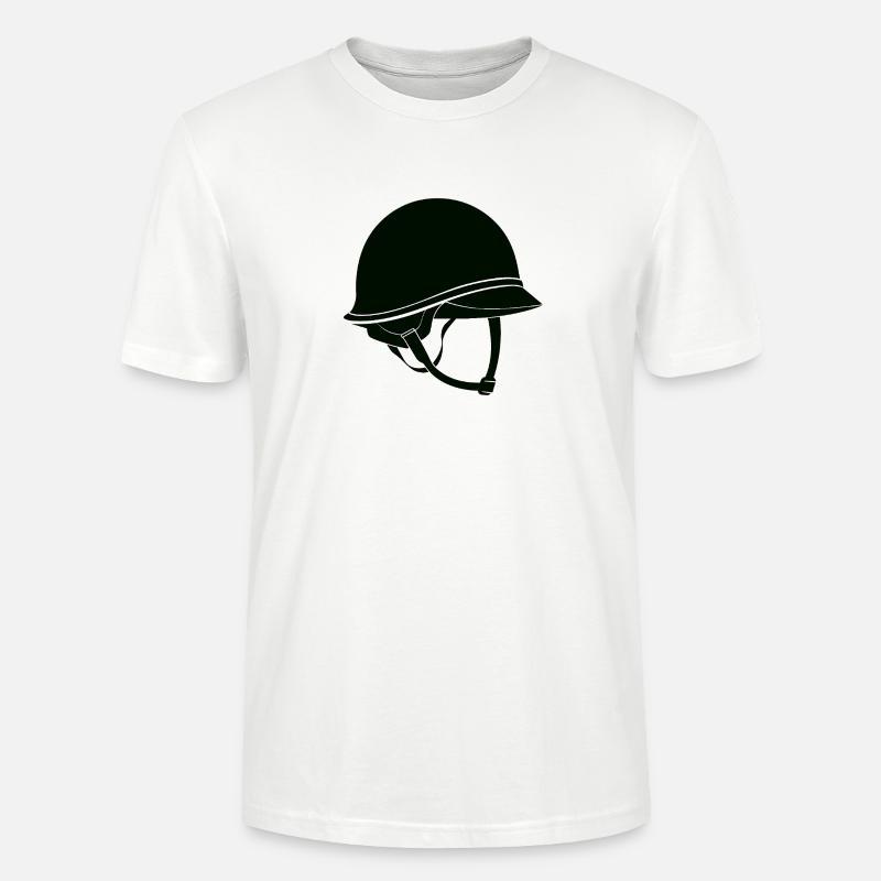 Armeehelm - Stanley/Stella Unisex Bio-T-Shirt CRAFTER - Weiß
