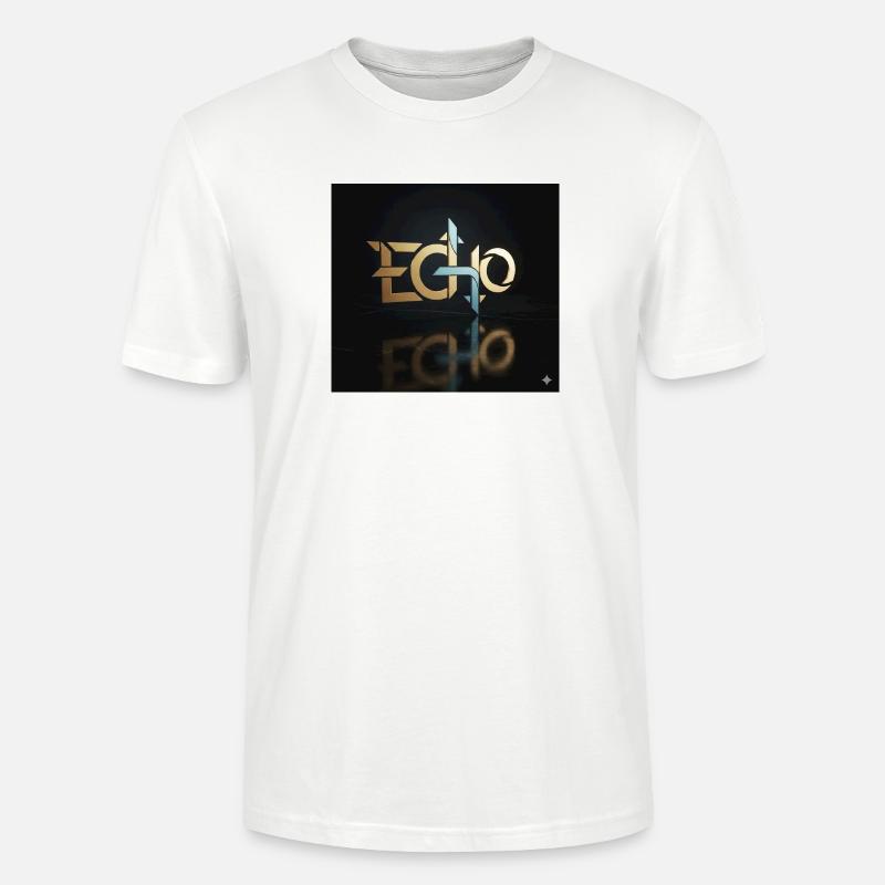 Jeu de lumière Echo Geometry - T-shirt bio CRAFTER Stanley Stella Unisexe - blanc