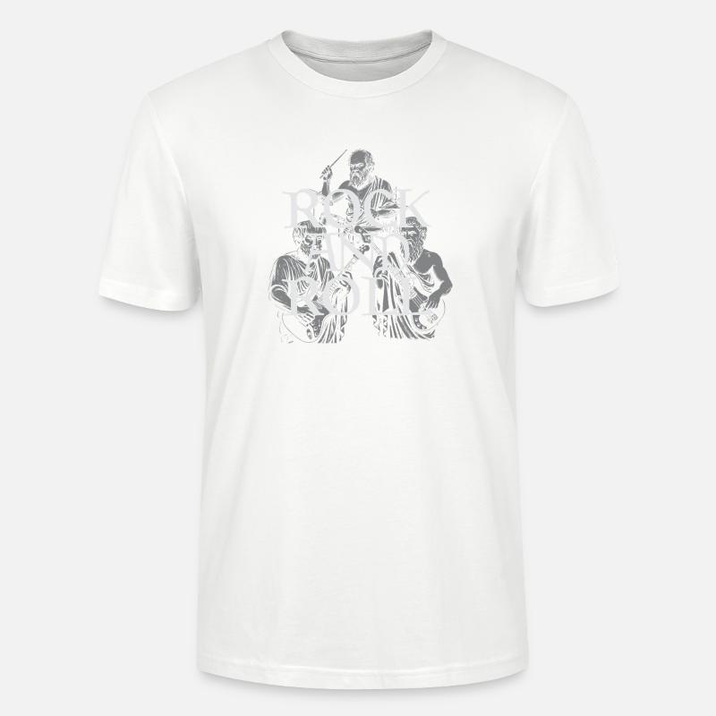 Groupe philosophe du rock classique - T-shirt bio CRAFTER Stanley Stella Unisexe - blanc