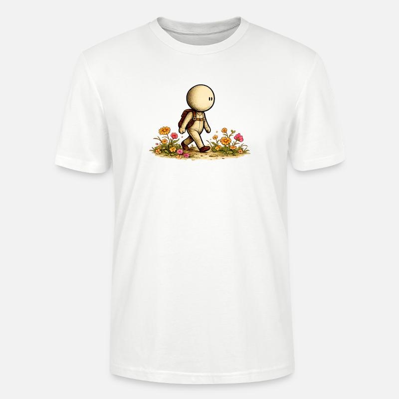 Der kleine Gedanke | Wanderer - Stanley/Stella Unisex Bio-T-Shirt CRAFTER - Weiß