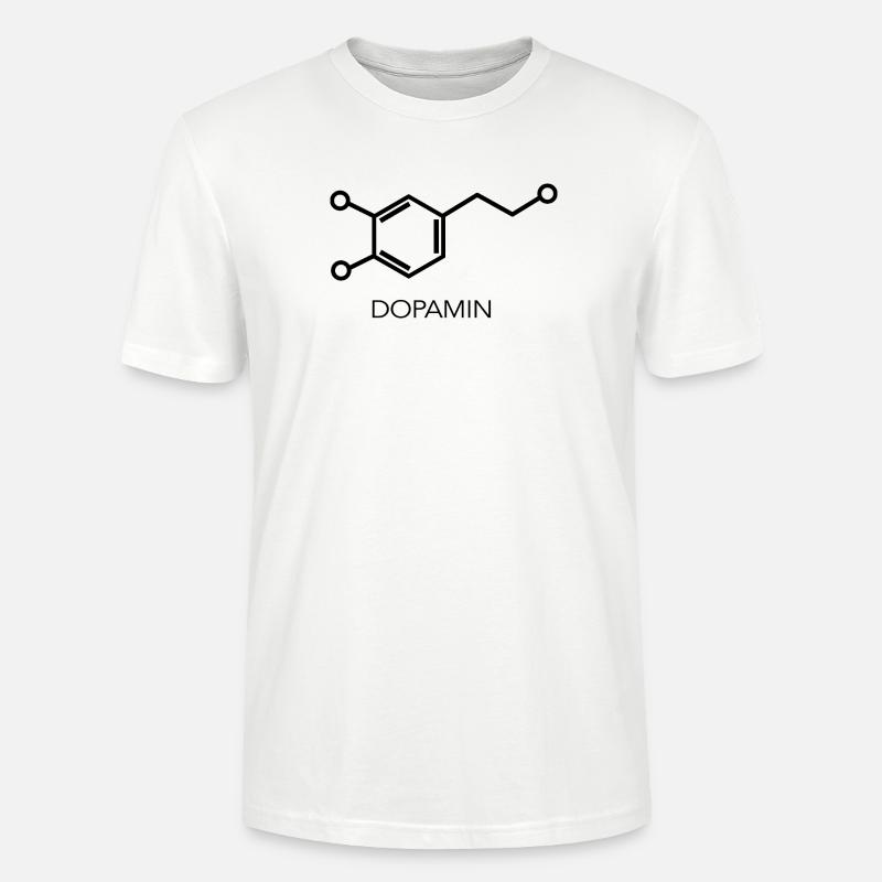 Dopamin Molekül Wissenschaft Design - Stanley/Stella Unisex Bio-T-Shirt CRAFTER - Weiß