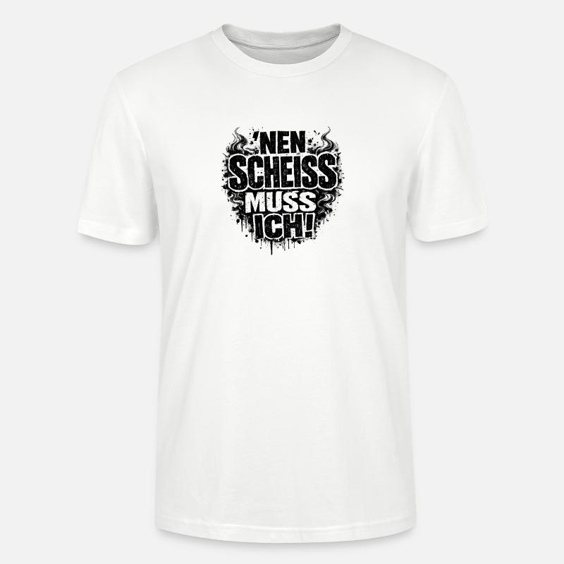 Einen Scheiß Muss Ich Statement - Stanley/Stella Unisex Bio-T-Shirt CRAFTER - Weiß