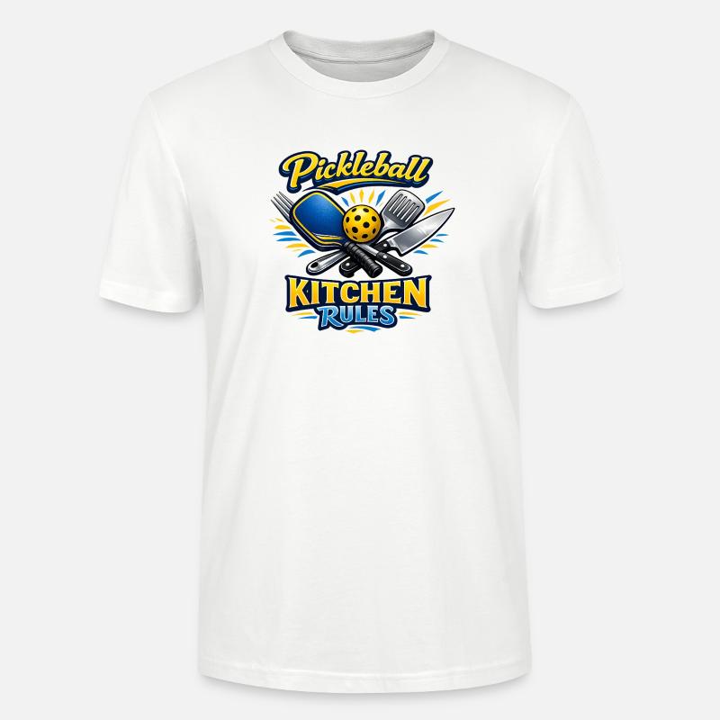 Pickleball Kitchen Rules - Stanley/Stella Unisex Bio-T-Shirt CRAFTER - Weiß