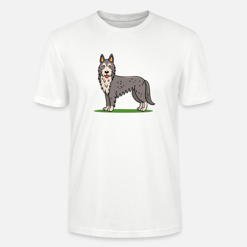 Irish Wolfhound (comic) - Stanley/Stella CRAFTER Unisex Organic T-Shirt - white