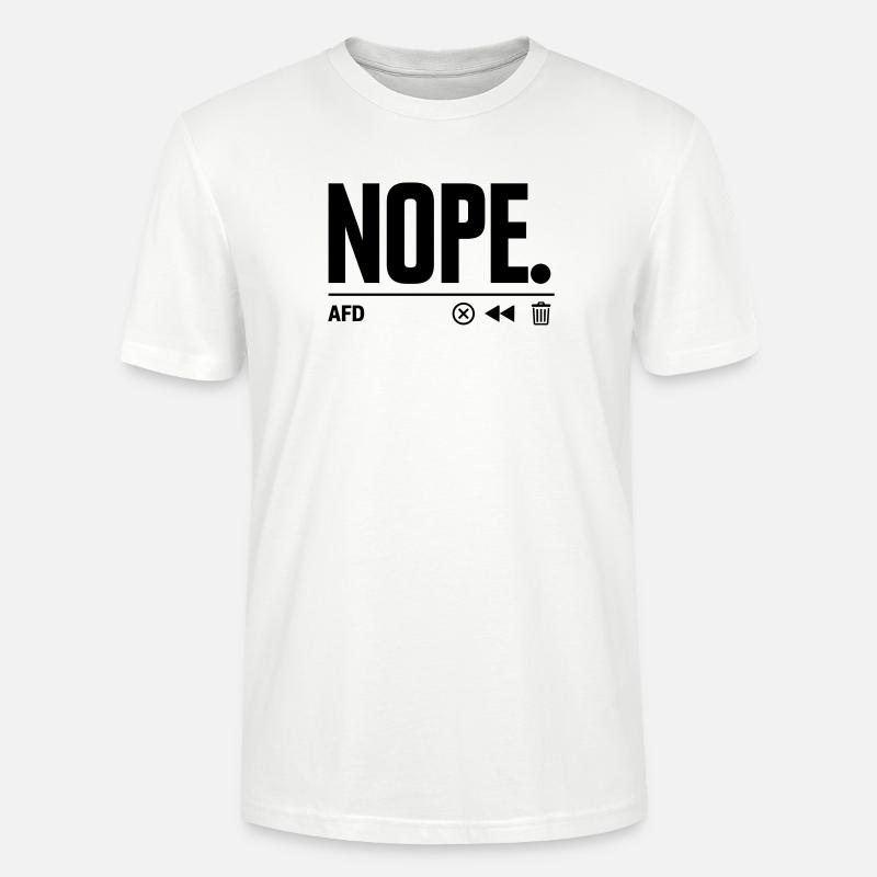 NOPE AfD - Stanley/Stella Unisex Bio-T-Shirt CRAFTER - Weiß