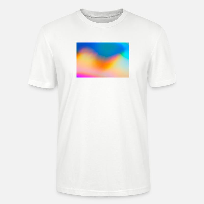 Farbwellen Gradientkulisse - Stanley/Stella Unisex Bio-T-Shirt CRAFTER - Weiß