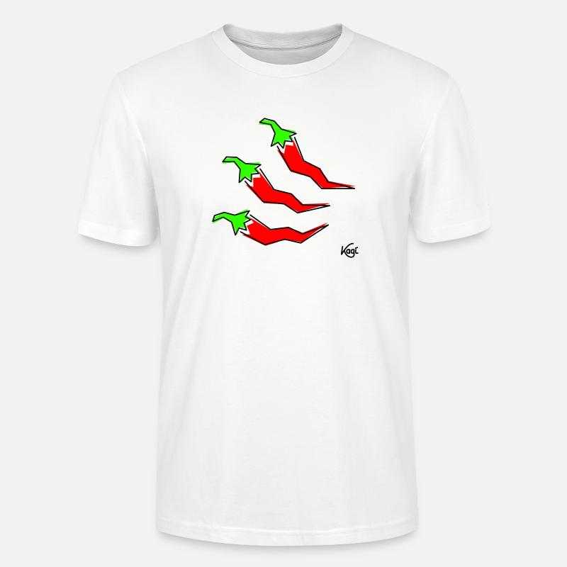 drei Pepperonis - Stanley/Stella Unisex Bio-T-Shirt CRAFTER - Weiß