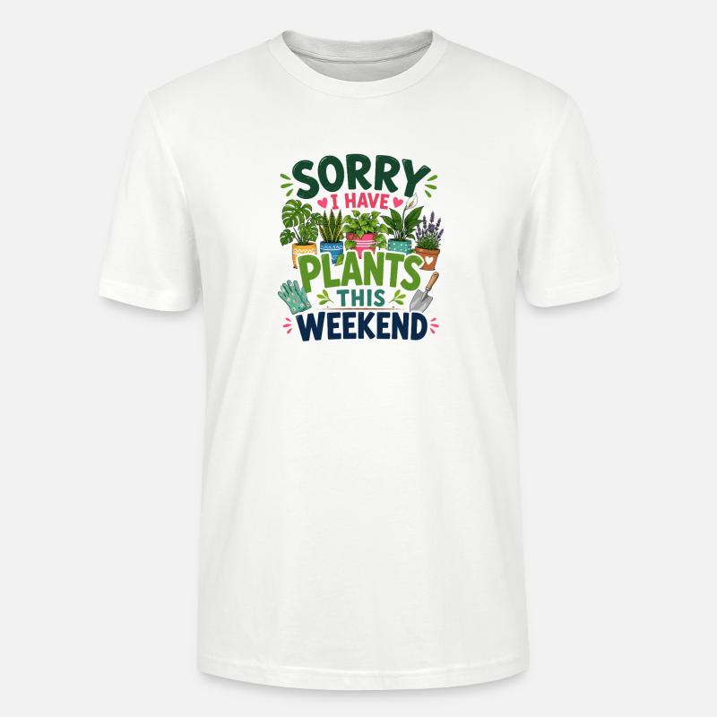 Désolé de planter ce week-end - T-shirt bio CRAFTER Stanley Stella Unisexe - blanc