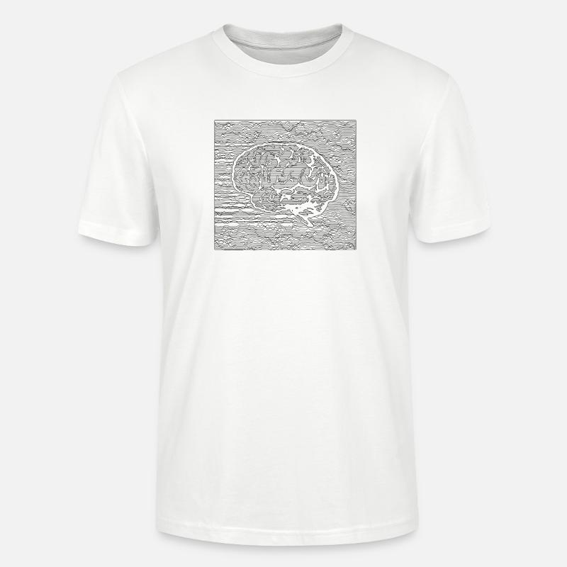 Tranquil Brain - Black - T-shirt bio CRAFTER Stanley Stella Unisexe - blanc