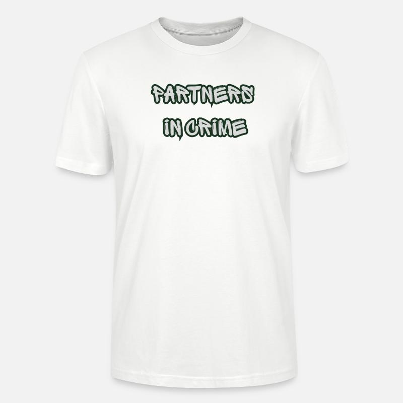Complices dans le Crime Graffiti - T-shirt bio CRAFTER Stanley Stella Unisexe - blanc