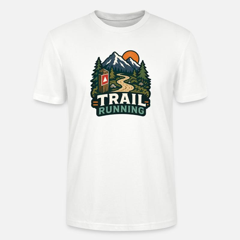 Trail running - T-shirt bio CRAFTER Stanley Stella Unisexe - blanc