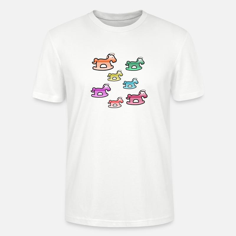 Chevaux - T-shirt bio CRAFTER Stanley Stella Unisexe - blanc