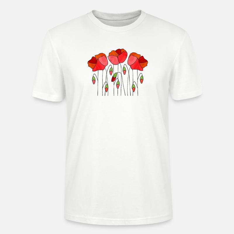 Fleur - T-shirt bio CRAFTER Stanley Stella Unisexe - blanc