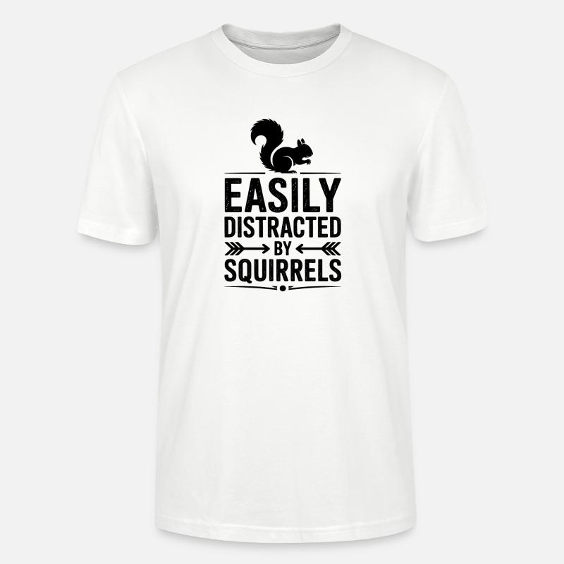 Eichhörnchen Sprüche Lustig Eichhörnchen Geschenk - Stanley/Stella Unisex Bio-T-Shirt CRAFTER - Weiß