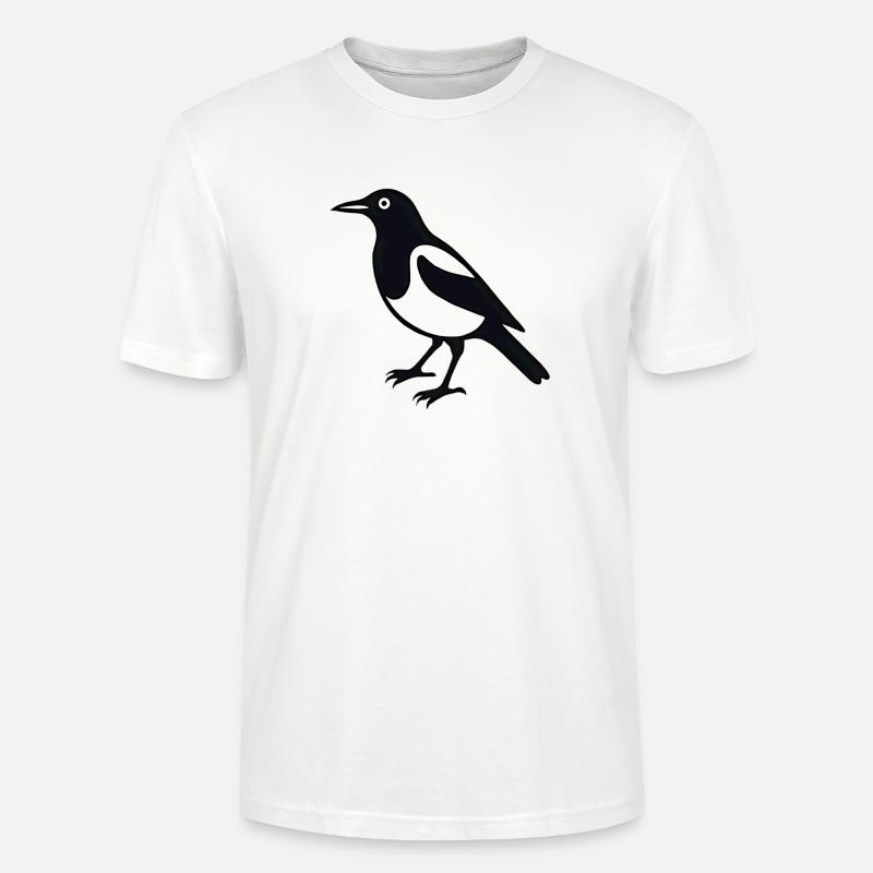 Pie Bird - T-shirt bio CRAFTER Stanley Stella Unisexe - blanc