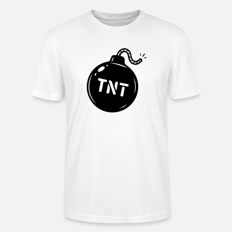 Symbole TNT de la bombe - T-shirt bio CRAFTER Stanley Stella Unisexe - blanc